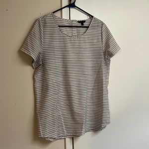 Banana Republic size L Striped button detail top